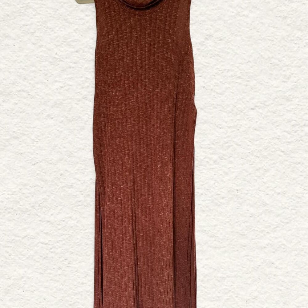 Free People Beach Burnt Orange Cowl Neck + Pants Set Size Small
